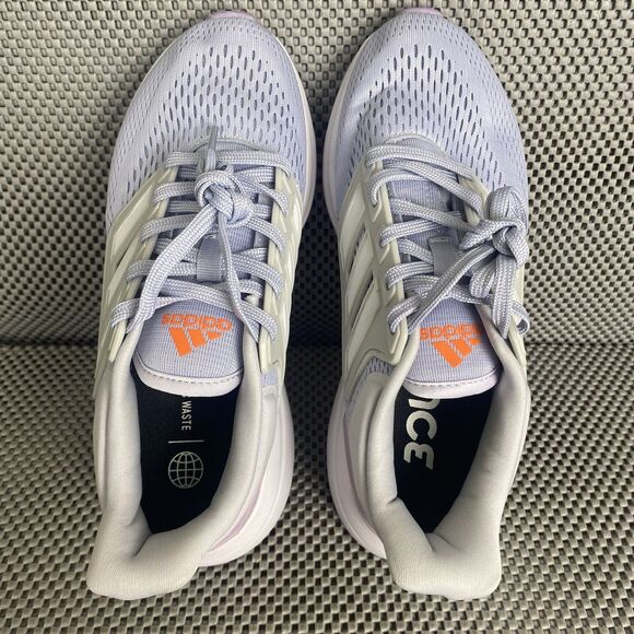 Adidas Bounce Sneakers Womens Size 7 Lilac Gray Logo Low Top Lace Up - Picture 7 of 9